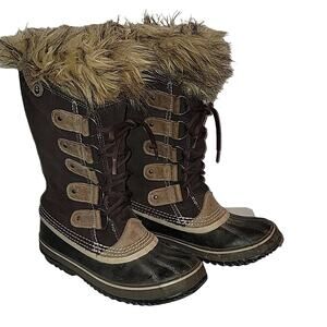 Sorel Joan of Arctic Suede & Faux-Fur Snow Boots, 8